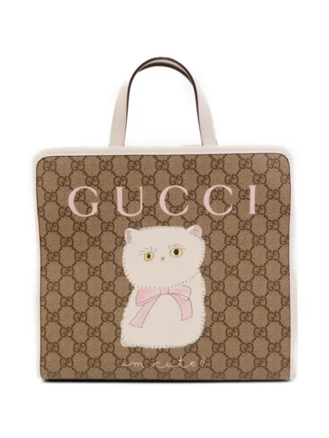 Gucci Pre-Owned GG cat-print tote bag