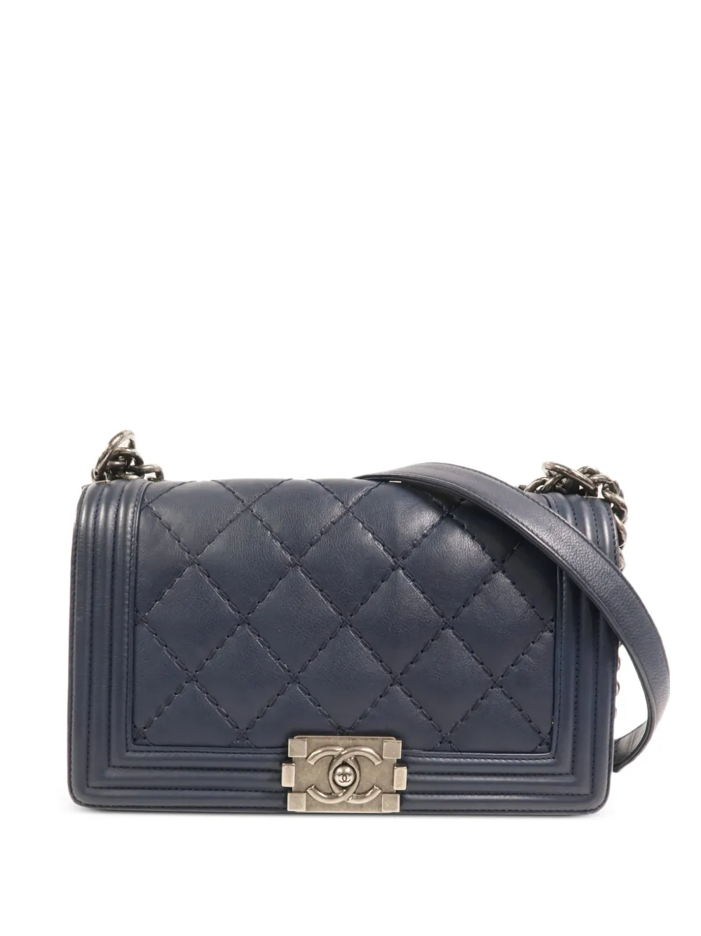 CHANEL Pre-Owned quilted Boy shoulder bag - Blue