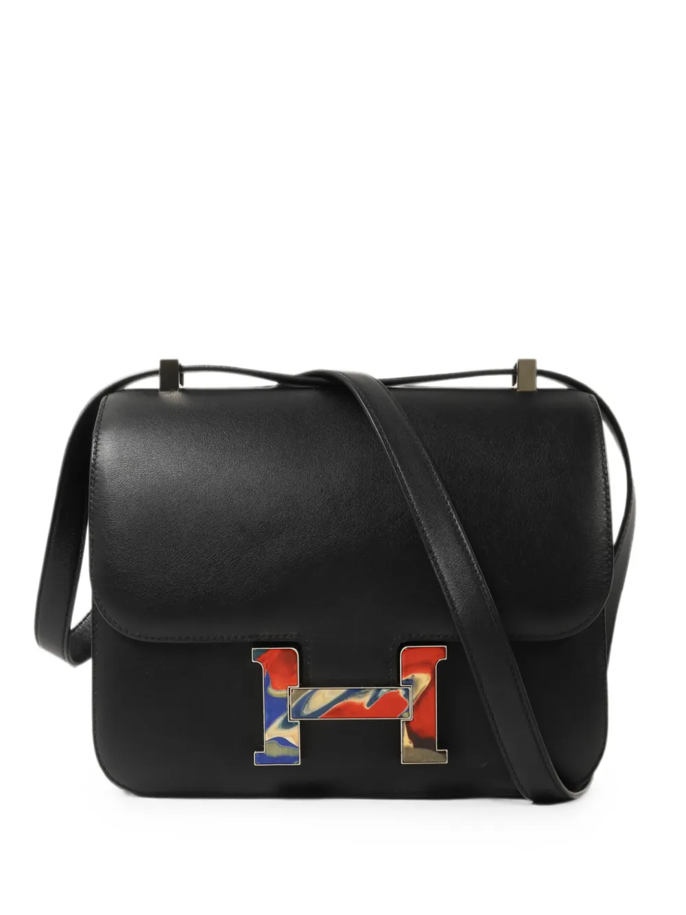 Hermès Pre-Owned 2021 Constance 3 Schultertasche 24cm - Schwarz