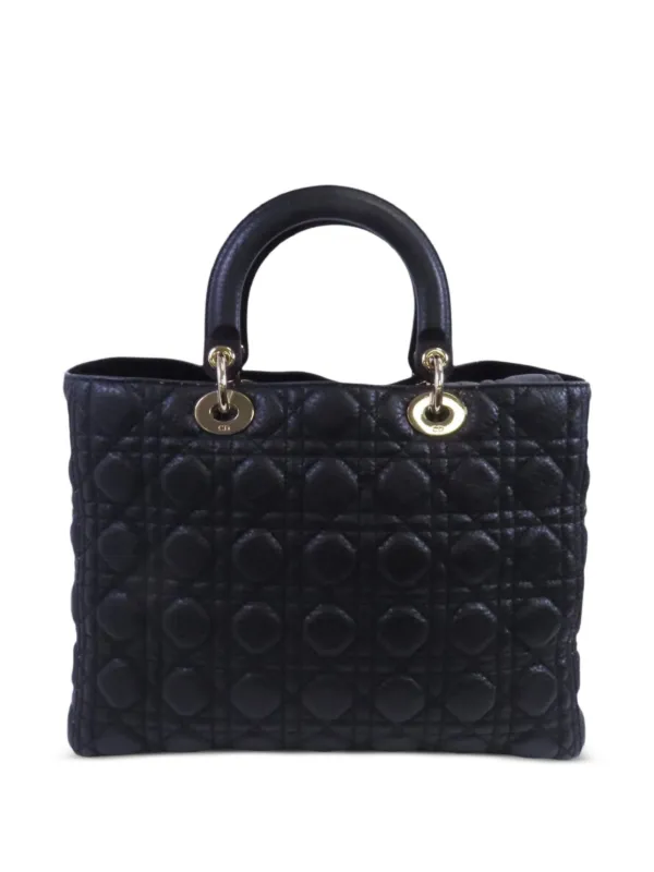 Christian Dior Pre-Owned Large Lady Dior Handbag | Black | FARFETCH