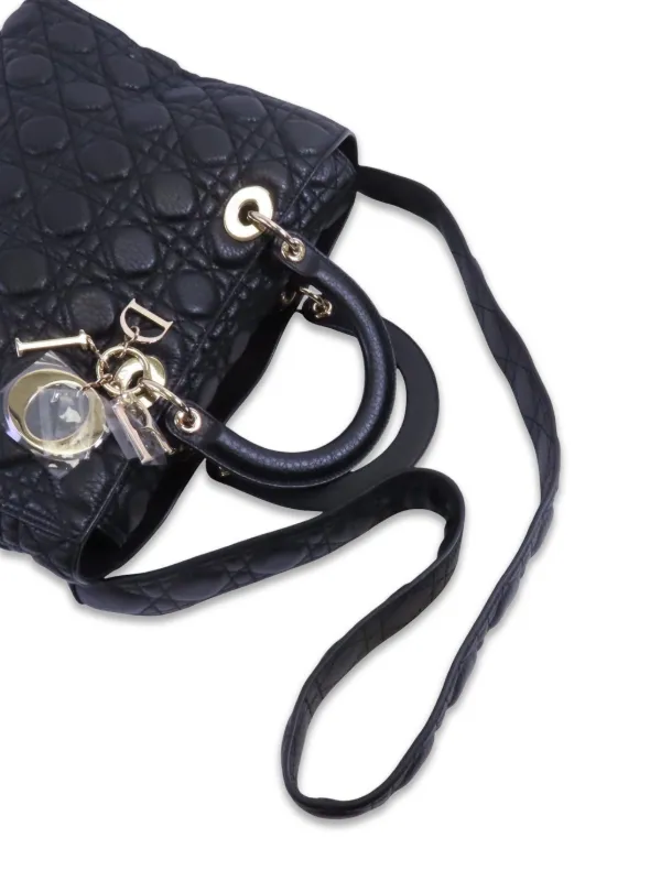 Christian Dior Pre-Owned Large Lady Dior Handbag | Black | FARFETCH