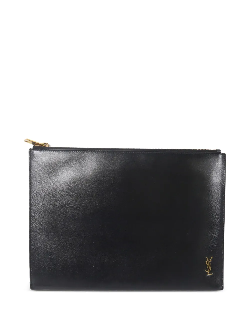 Saint Laurent Pre-Owned Clutch con logo - Nero