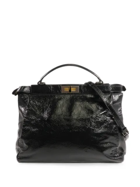 Fendi Pre-Owned Peekaboo patent leather handbag