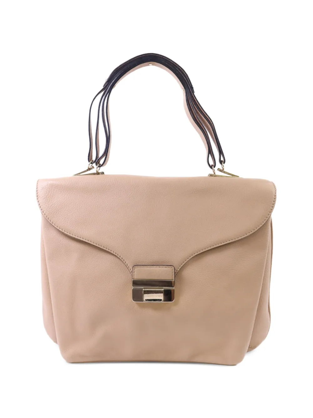 Valentino Garavani Pre-Owned Borsa a spalla in pelle con battente - Toni neutri