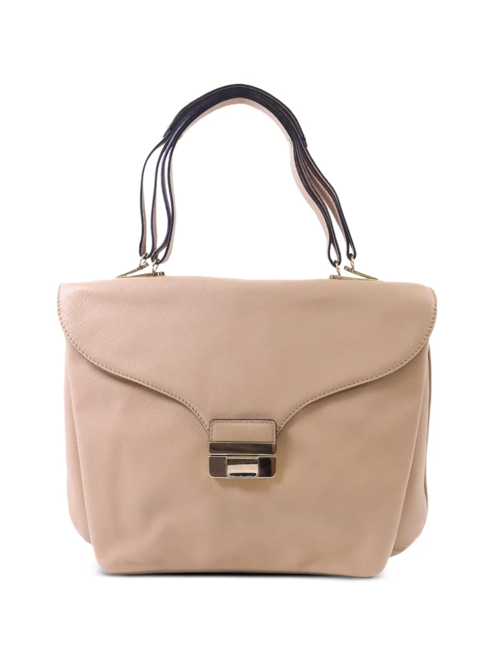 Valentino Garavani Pre-Owned Borsa a spalla in pelle con battente - Toni neutri