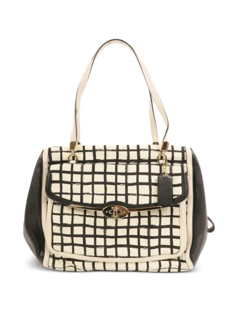 Coach Vintage Check canvas shoulder bag