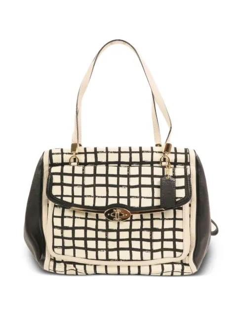 Coach Vintage Check canvas shoulder bag