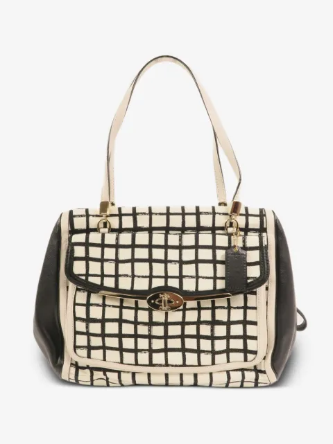 Coach Vintage Check canvas shoulder bag