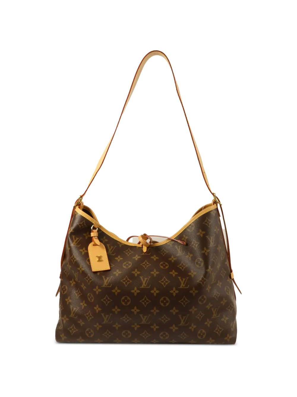 Louis Vuitton Pre-Owned MM Carry All Schultertasche mit Monogrammmuster - Braun