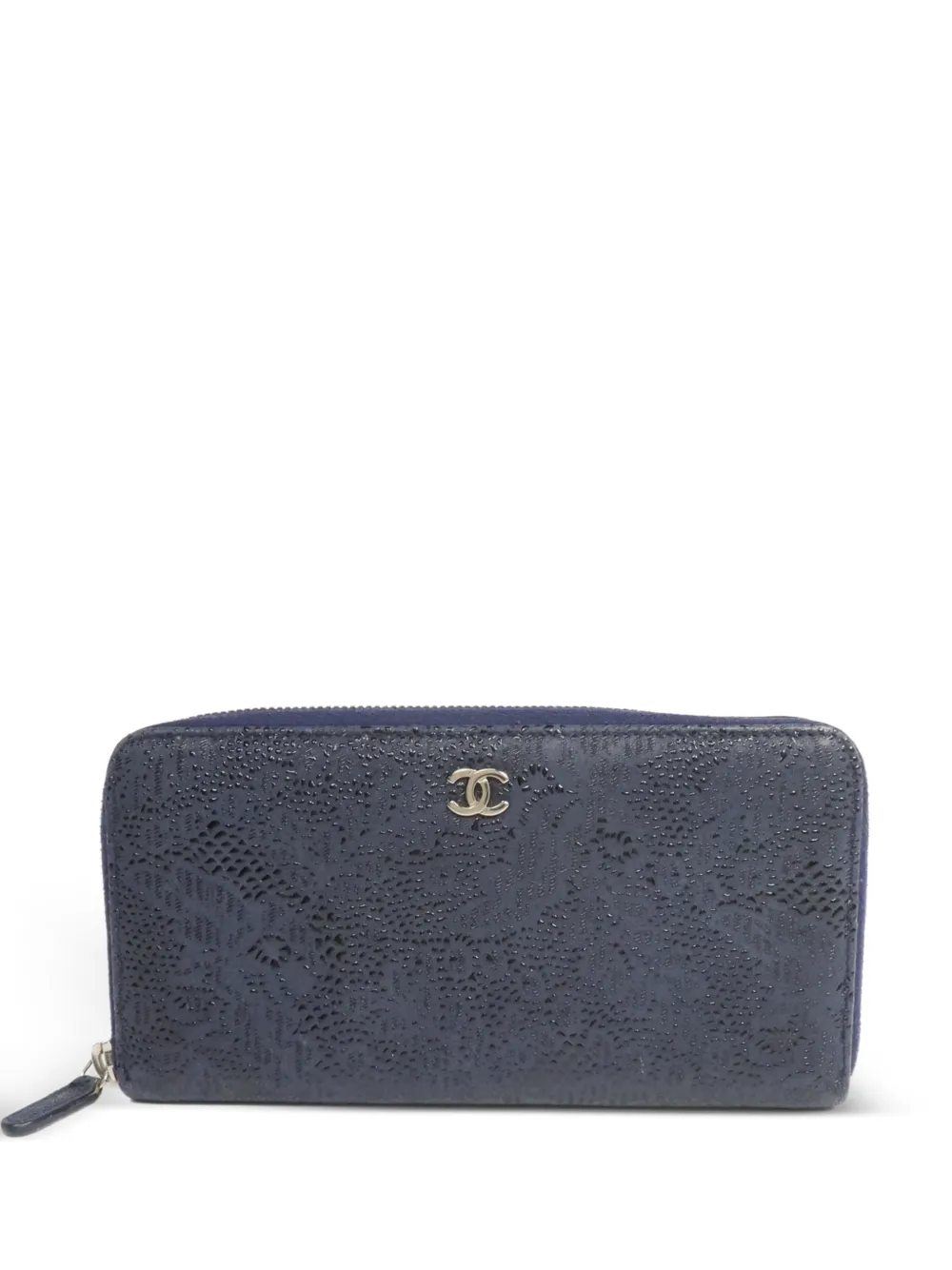 CHANEL Pre-Owned zip-up wallet - Blue