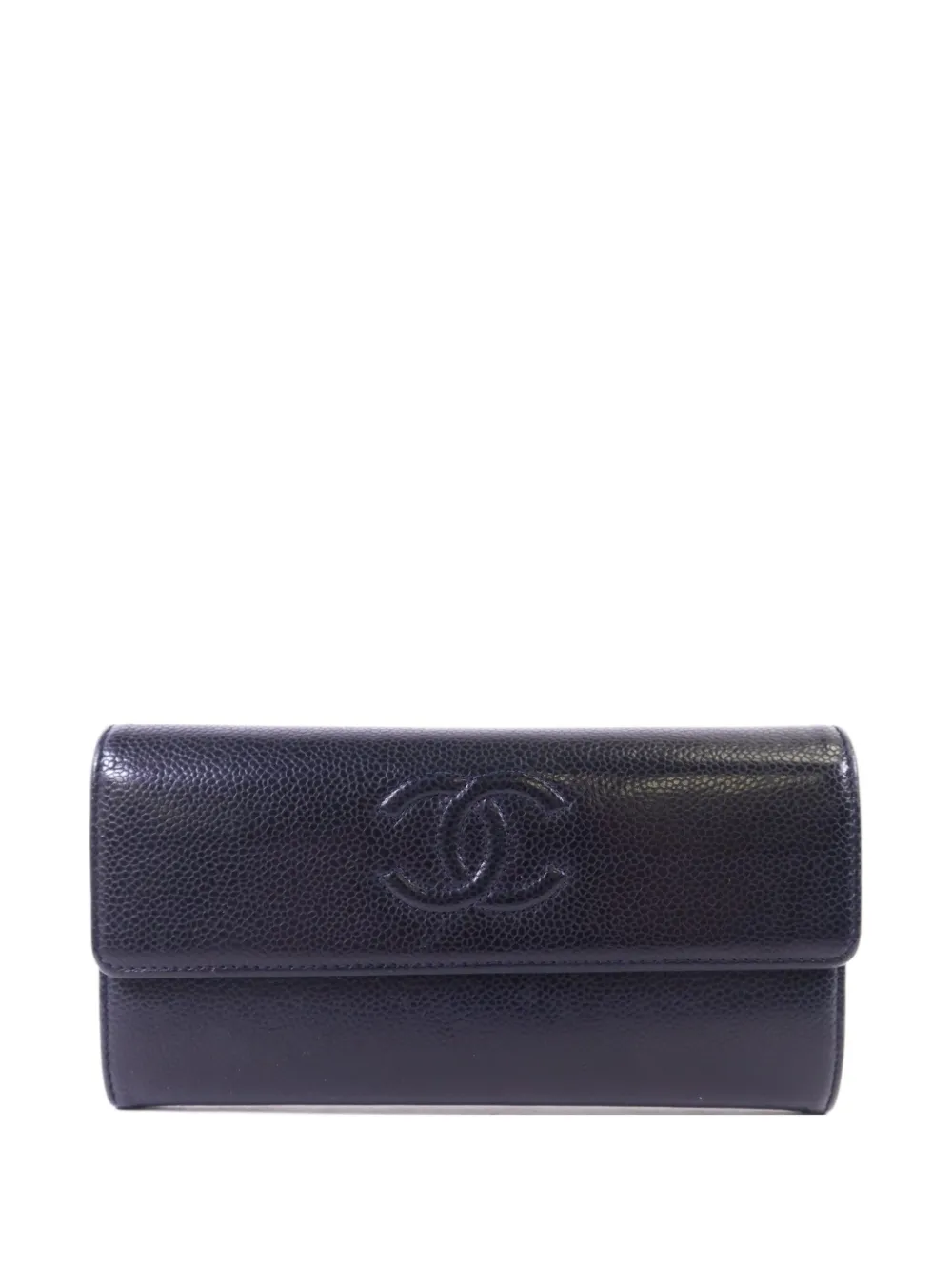 CHANEL Pre-Owned Portafoglio lungo CC - Nero