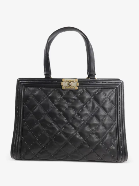 CHANEL Pre-Owned Boy quilted leather tote bag