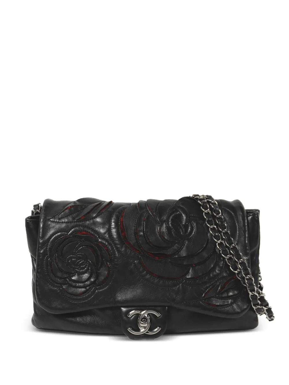 CHANEL Pre-Owned Borsa a spalla Camellia in pelle - Nero