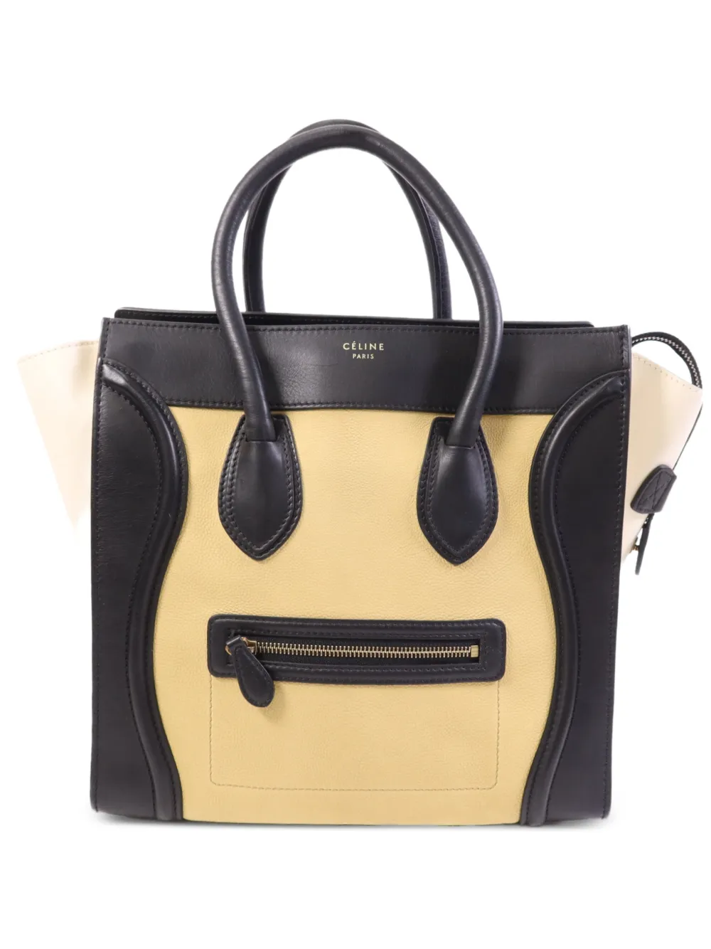 Celine Pre-Owned mini Luggage leather tote bag - Neutrals