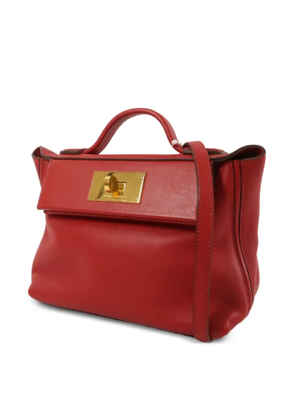 Hermès Pre-Owned Mini 24/24 Shoulder Bag | Red | FARFETCH