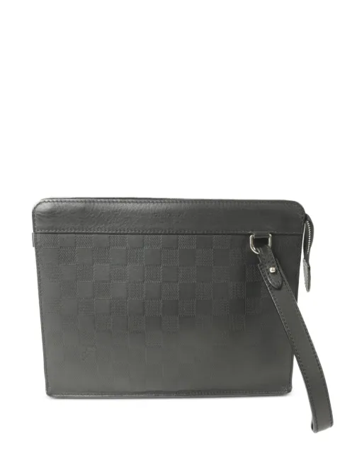 Louis Vuitton Pre-Owned Damier Infini Stand Pouch clutch bag