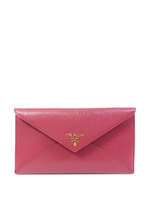 Prada Pre-Owned logo-appliqué wallet