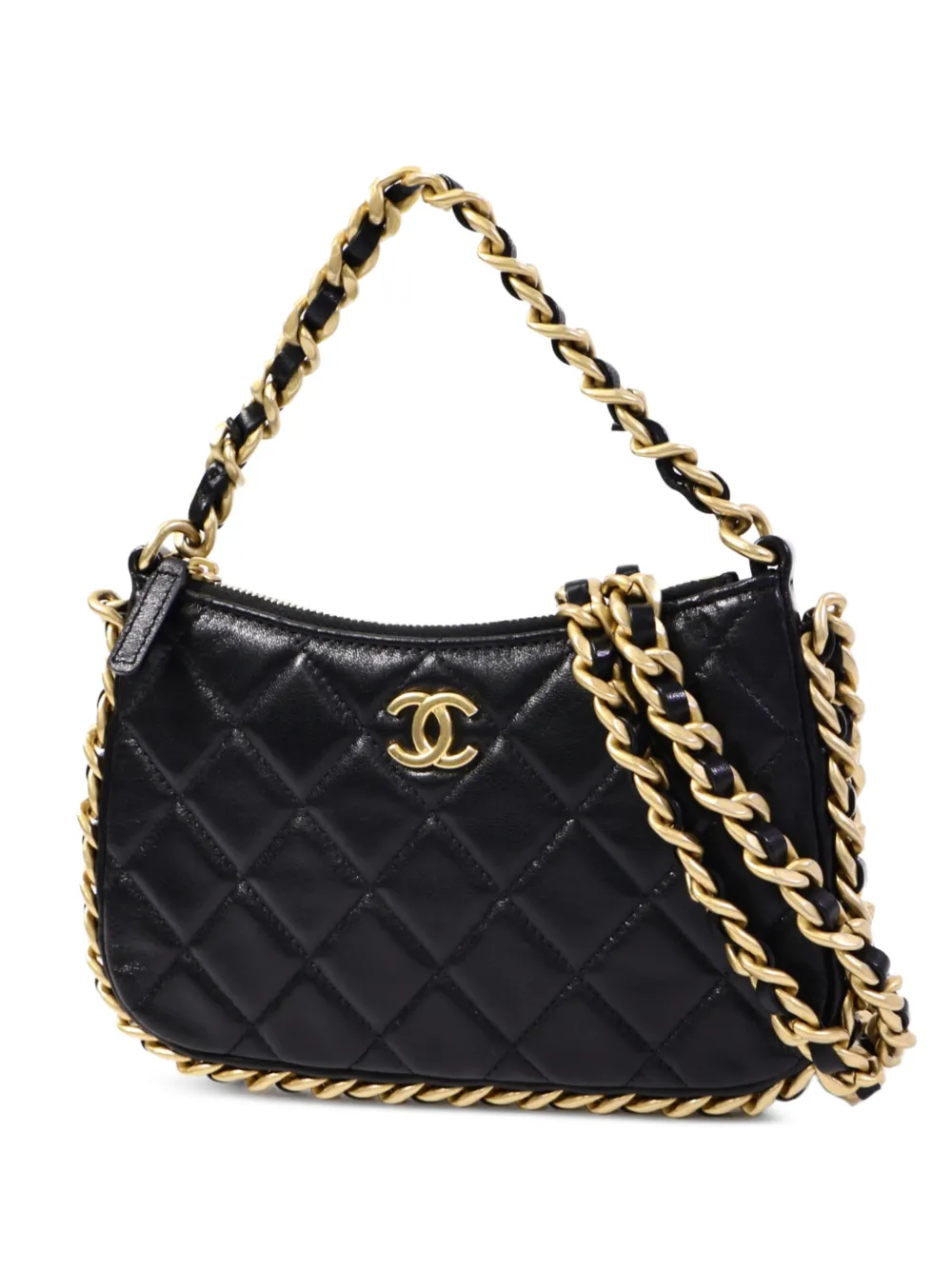 CHANEL Pre-Owned Matelasse chain shoulder bag - Black