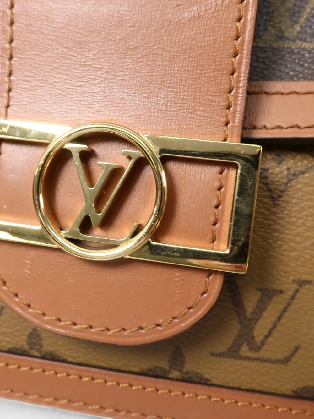Louis Vuitton Pre-Owned Dauphine MM schoudertas met monogram Bruin