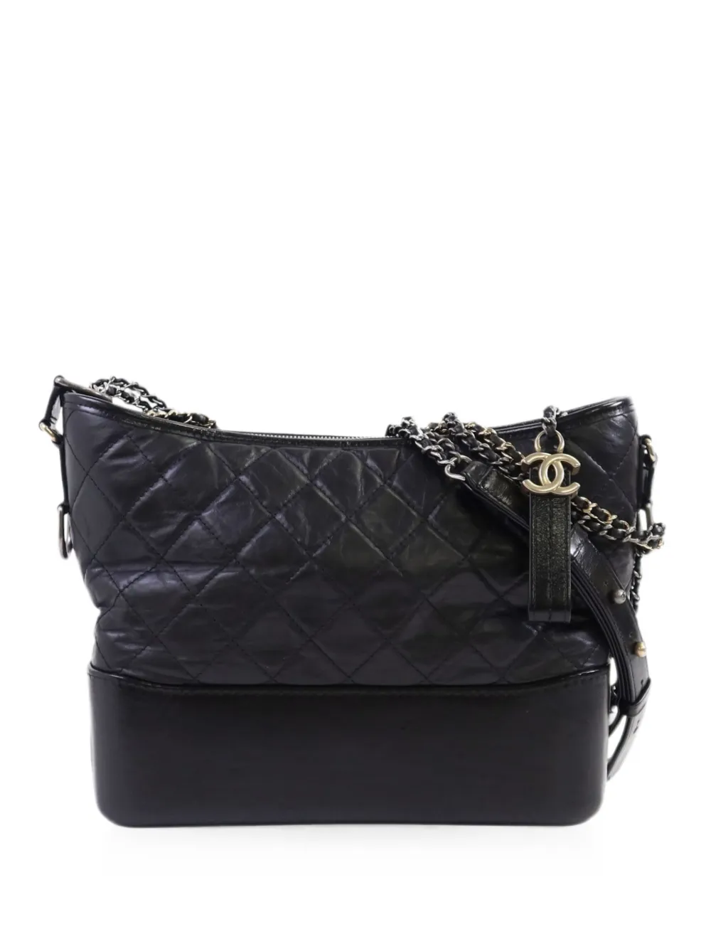 CHANEL Pre-Owned medium Gabrielle quilted shoulder bag - Black