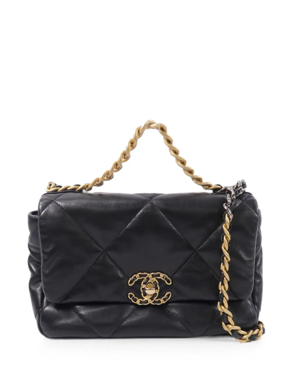 CHANEL Pre-Owned C19 Flap CC-fastening shoulder bag - Black