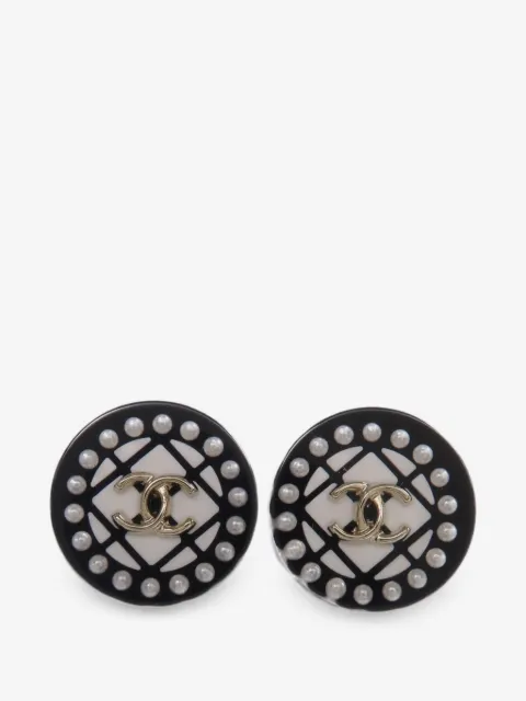 CHANEL Pre-Owned Ohrringe mit Kunstperlen