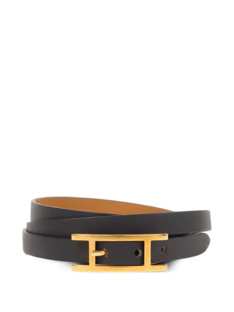 Hermès Pre-Owned 하피 3 레더 브레이슬릿