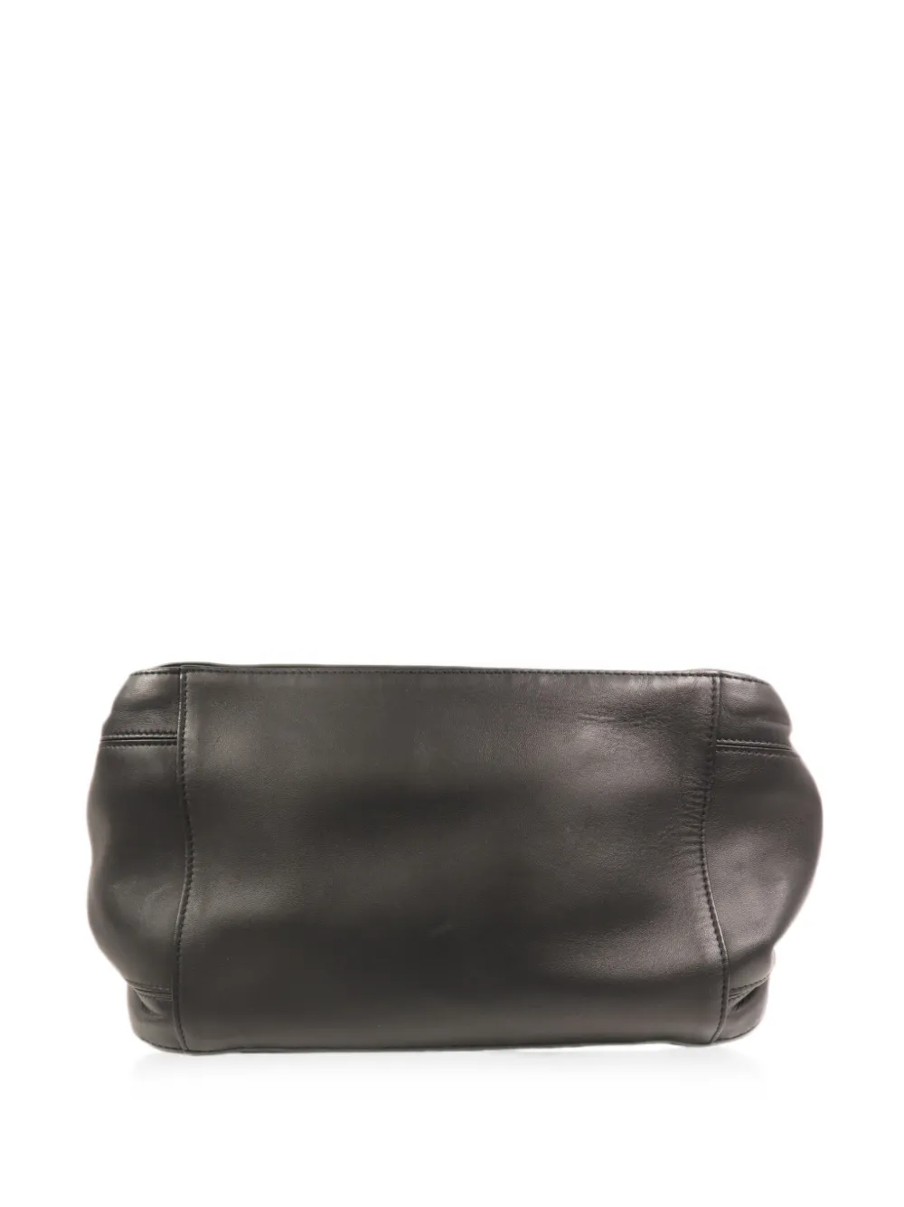 Bottega Veneta Pre-Owned Intrecciato leren schoudertas Zwart