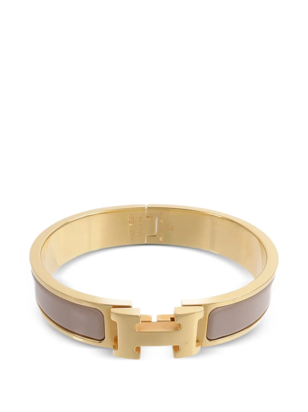 Hermès Pre-Owned Clic-H enamel bracelet - Gold