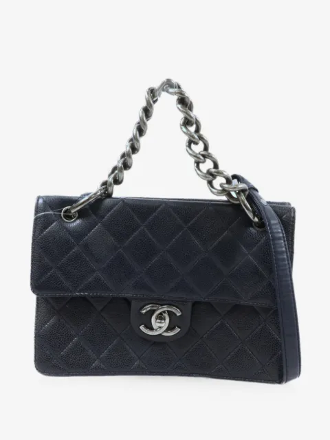 CHANEL Pre-Owned bolsa de hombro con cierre giratorio y logo CC