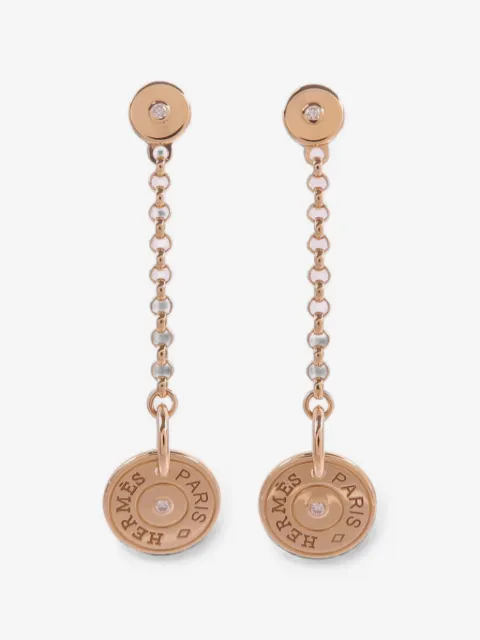 Hermès Pre-Owned Ex-Libris Clou de Selle diamond earrings