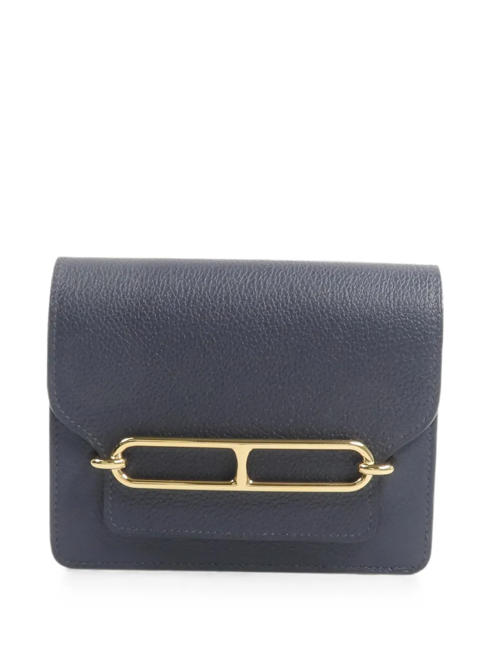 Hermès Pre-Owned 2021 slim Roulis wallet - Blue