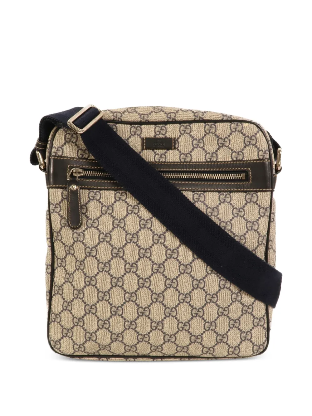 Gucci Pre-Owned Schultertasche mit Logo-Patch - Braun