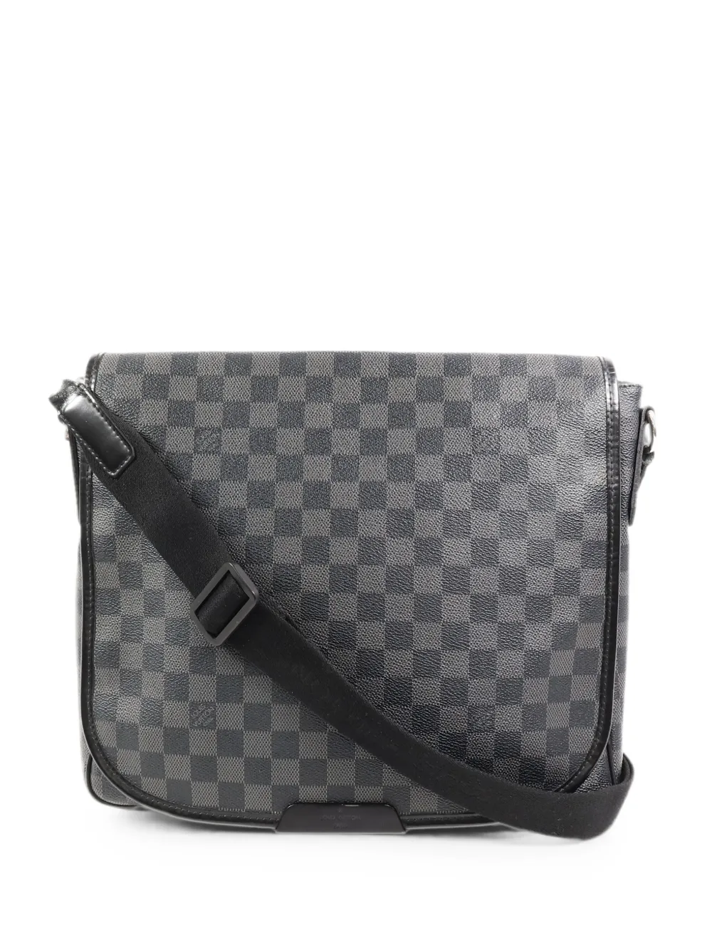 Louis Vuitton Pre-Owned MM Damier Graphite Daniel Schultertasche - Schwarz