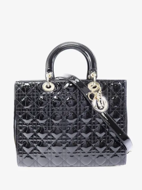 Christian Dior Pre-Owned large Lady Dior Cannage tote bag