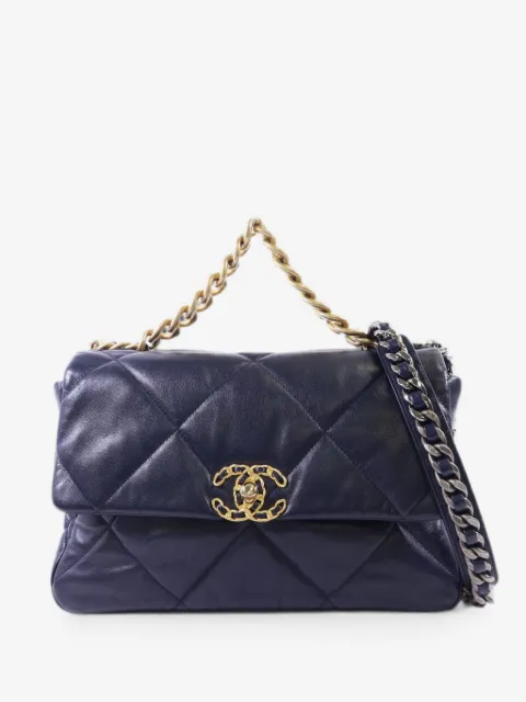 CHANEL Pre-Owned bolsa de hombro CHANEL 19 capitonada