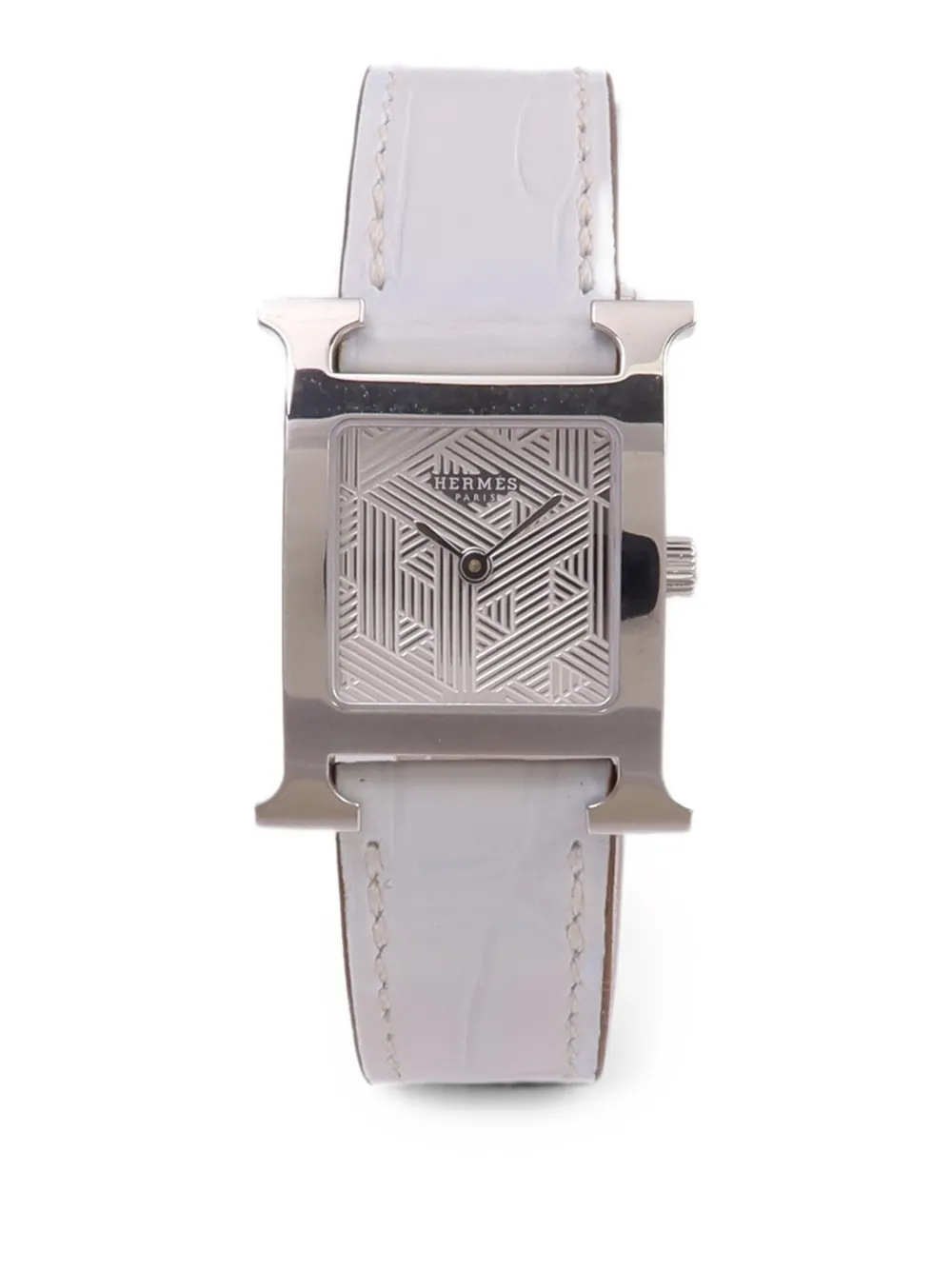 Hermès Pre-Owned H Armbanduhr 21mm - Silber