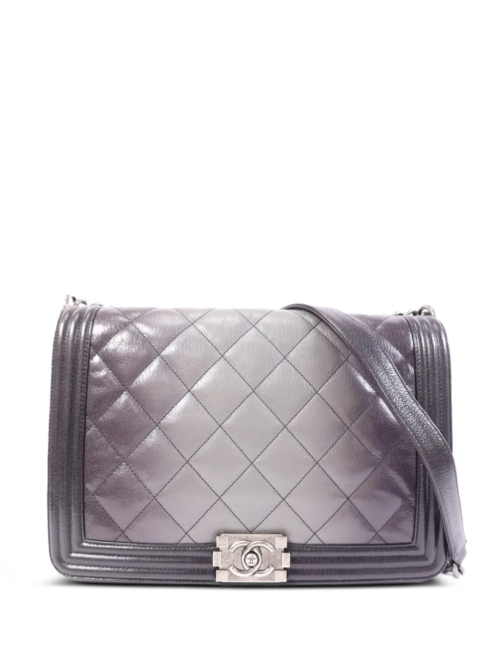 CHANEL Pre-Owned Boy 30 chain-strap shoulder bag - Grigio