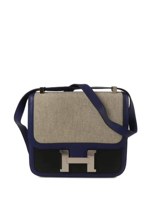 Hermès Pre-owned 24 Constance Shoulder Bag in Blue