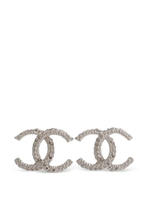 CHANEL Pre-Owned CC rope-effect earrings