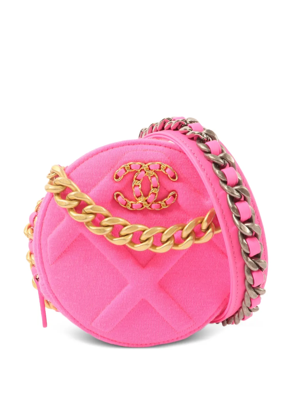 CHANEL Pre-Owned Borsa a spalla 19 con catena - Rosa
