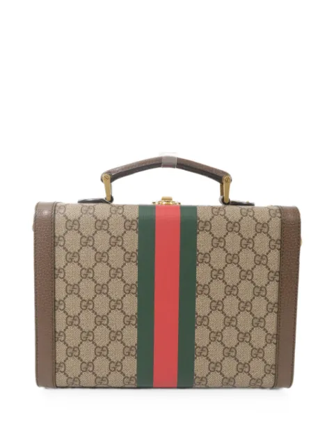 Gucci Pre-Owned medium Supreme Savoy monogram-pattern shoulder bag