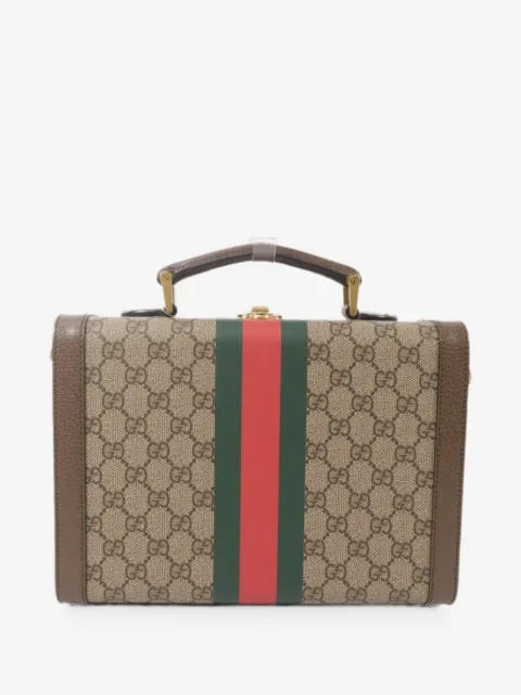 Gucci Pre-Owned medium Supreme Savoy monogram-pattern shoulder bag