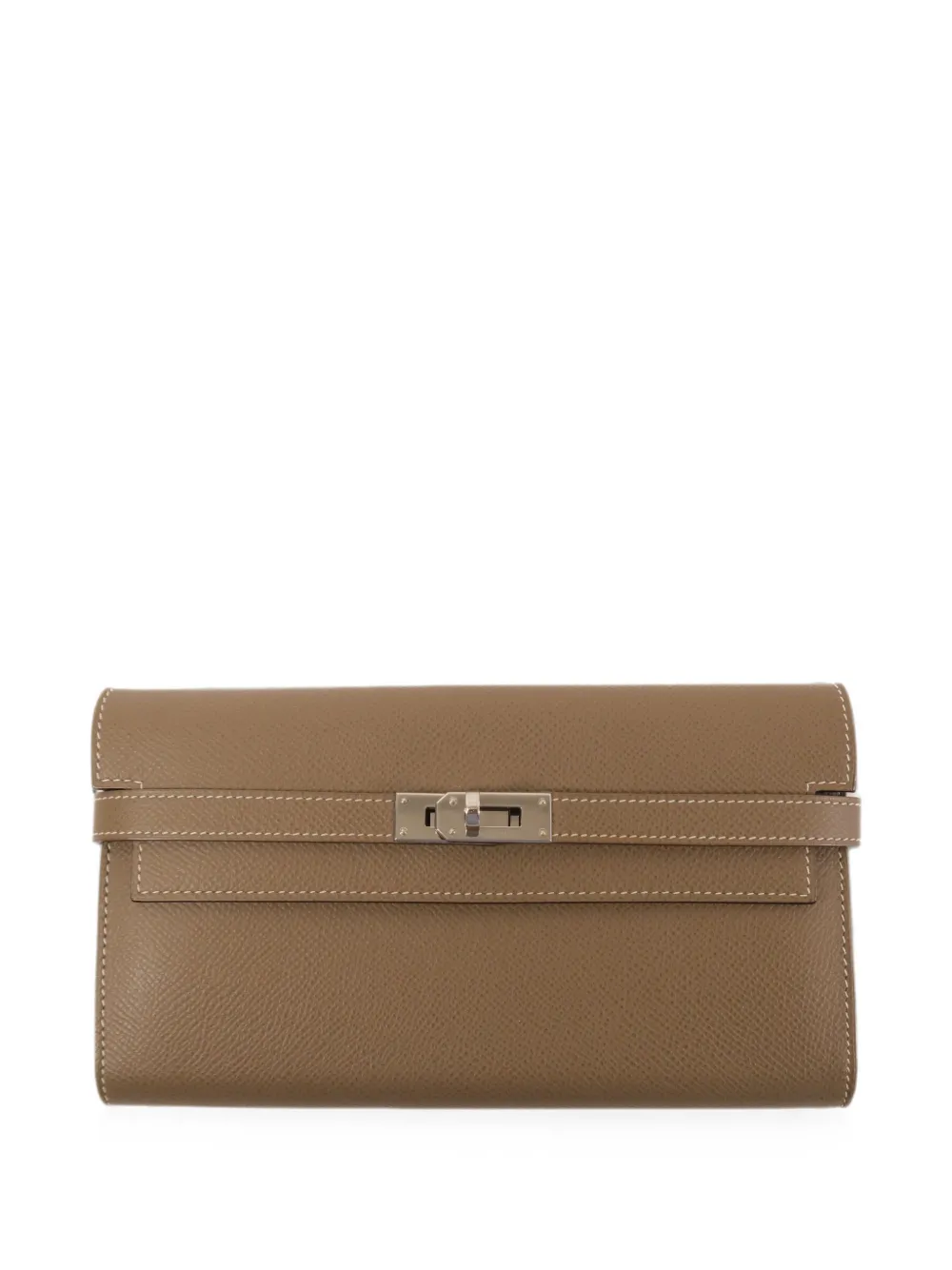 Hermès Pre-Owned 2017 long Kelly wallet - Toni neutri
