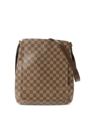 Louis Vuitton Pre-Owned 2000s Damier Azur top-handle Bag | Brown