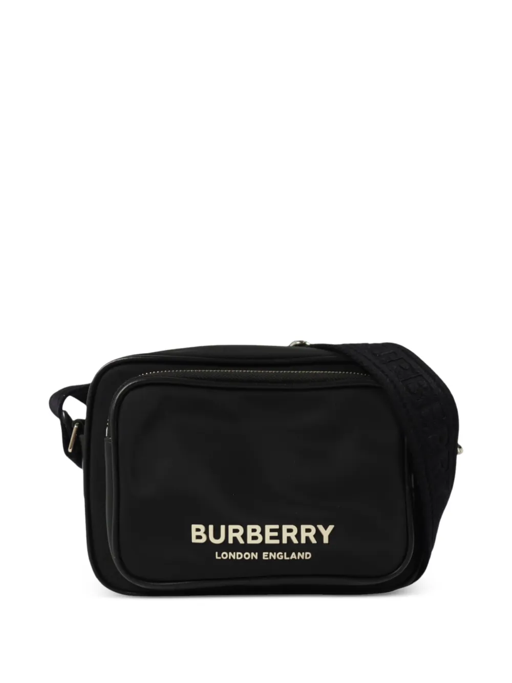 Burberry Pre-Owned Borsa a tracolla con zip e logo - Nero