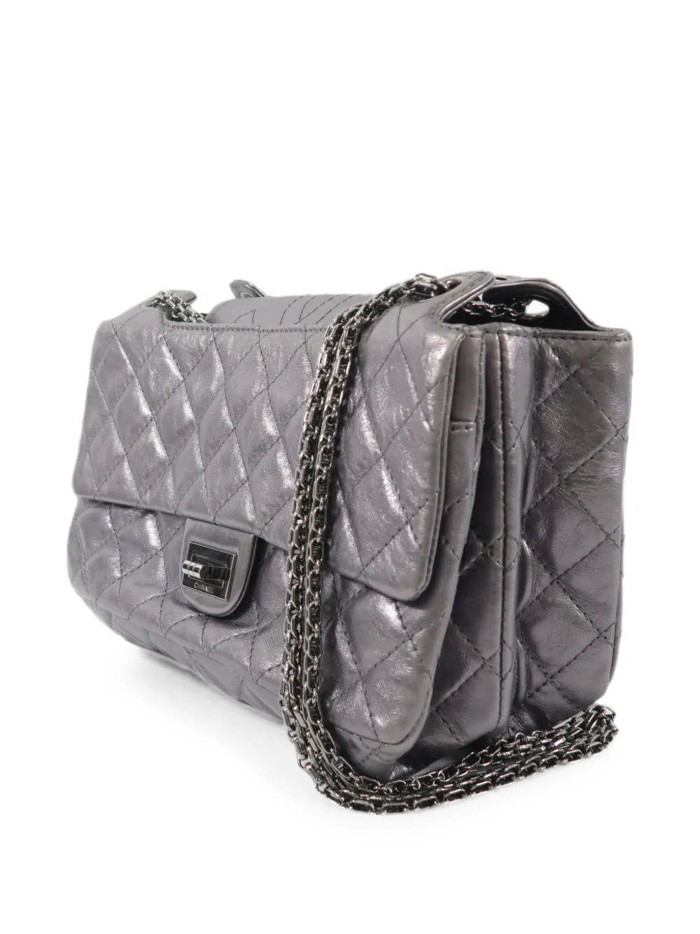 CHANEL Pre-Owned 2.55 Reissue schoudertas Grijs