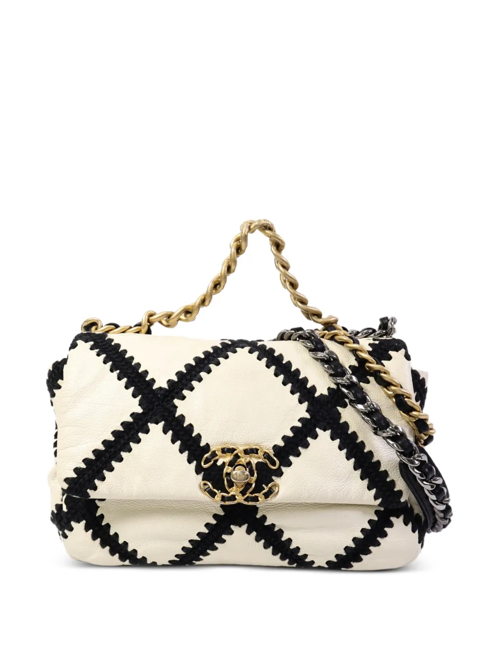 CHANEL Pre-Owned Borsa a spalla Chanel 19 - Toni neutri