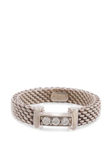Tiffany & Co. Pre-Owned bague Somonmesh sertie de diamants