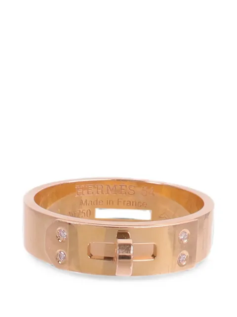 Hermès Pre-Owned anillo Kelly con diamante